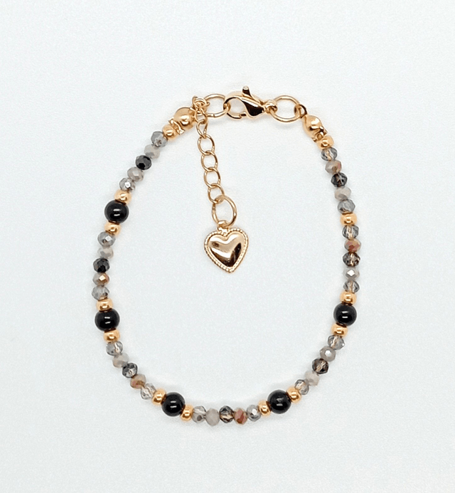 DAHLIA NOIR Bracelet fait main