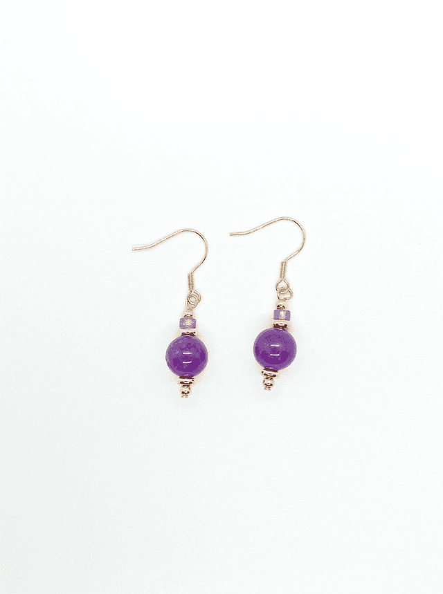 GLOXINIA Boucles d&#039;oreilles fait main